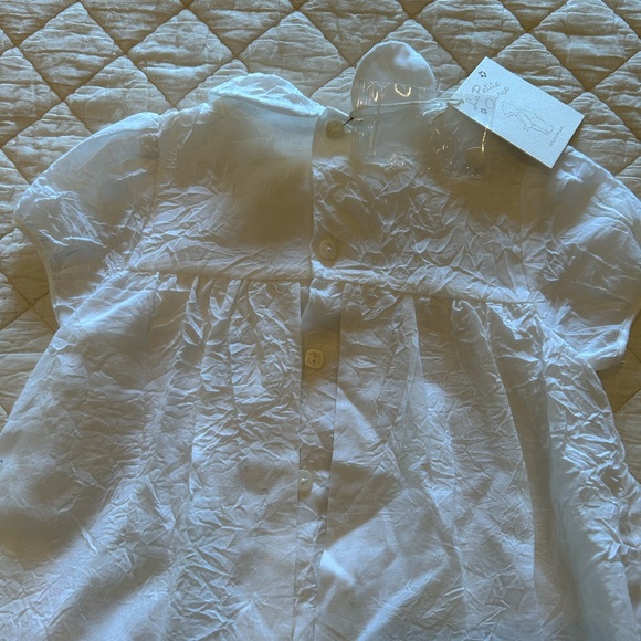 La Petite Ourse Vintage Christening Onesie Outfit Size 18 Months New With Tag - Picture 6 of 8